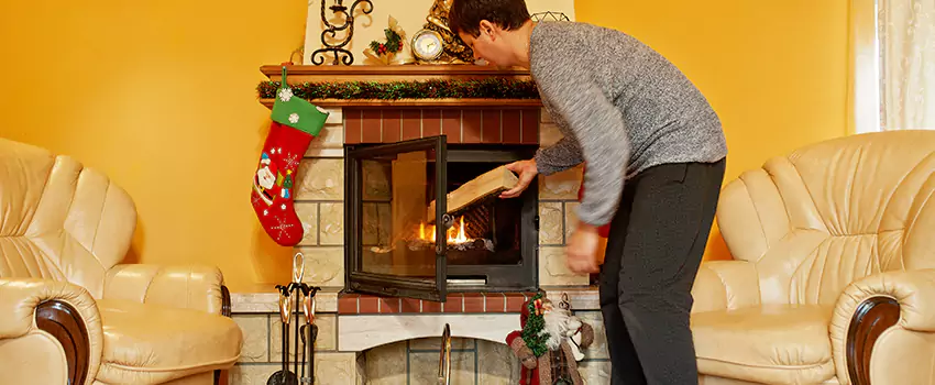 Rusted Metal Fireplace Restoration in Lafayette, Colorado